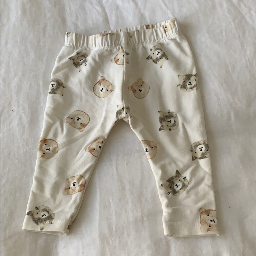 Zara mini 6-9m bear leggings